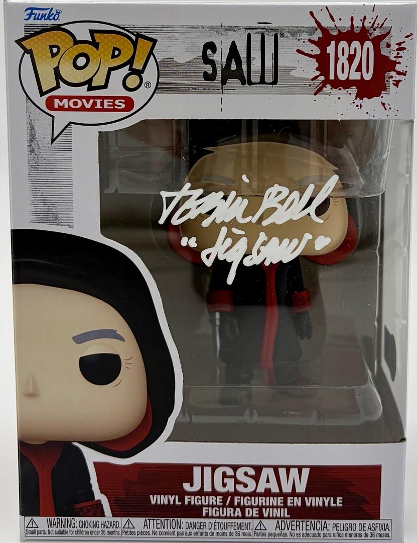 Tobin Bell "Jigsaw" signed Funko Pop #1820 (Saw) w/character name - Beckett COA